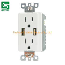 American Standard Electric Socket Wall Sockets with USB Charging Ports